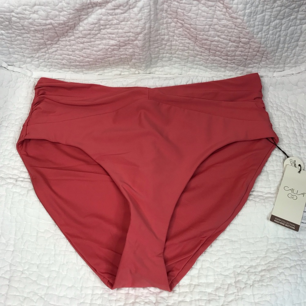 CALIA by Carrie Underwood Shirred V Front HR Bottom Sz XL